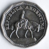 Монета 10 песо. 1964 год, Аргентина.