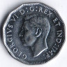 Монета 5 центов. 1945 год, Канада.