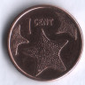 Монета 1 цент. 2009 год, Багамские острова.