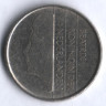 Монета 25 центов. 1986 год, Нидерланды.