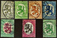 Набор марок (7 шт.). "Герб 1917". 1917-1929 годы, Финляндия.