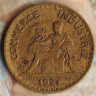 Монета 1 франк. 1924 год, Франция.