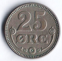 Монета 25 эре. 1921 год, Дания. HCN;GJ.