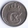 Монета 25 эре. 1921 год, Дания. HCN;GJ.