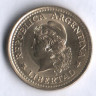 Монета 10 сентаво. 1974 год, Аргентина.