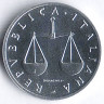 Монета 1 лира. 1982 год, Италия.