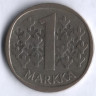 1 марка. 1964 год, Финляндия.