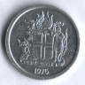 Монета 1 крона. 1976 год, Исландия.
