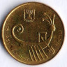 Монета 1 агора. 1987(j) год, Израиль.