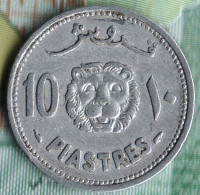Монета 10 пиастров. 1952 год, Ливан.