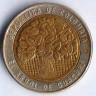 Монета 500 песо. 2002 год, Колумбия.