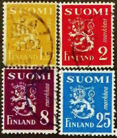 Набор марок (4 шт.). "Стандарт". 1930-1952 годы, Финляндия.