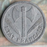 Монета 2 франка. 1944(B) год, Франция.