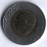 Монета 5 дирхамов. 1987 год, Марокко.