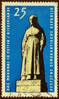 Почтовая марка. "Международные памятники и мемориалы". 1965 год, ГДР.