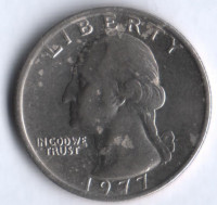 25 центов. 1977 год, США.
