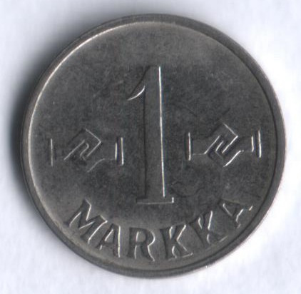 1 марка. 1958 год, Финляндия.