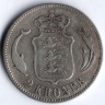 Монета 2 кроны. 1875 год, Дания. HC//CS.