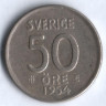 50 эре. 1954(TS) год, Швеция. 50 эре. 1954(TS) год, Швеция.
