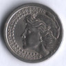 Монета 50 крузейро. 1965 год, Бразилия.