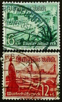 Набор марок (2 шт.). "Корабли". 1937 год, Германский Рейх.