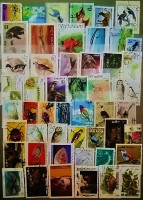 Подборка марок на тему "Фауна". Без повторов (более 140 шт.).