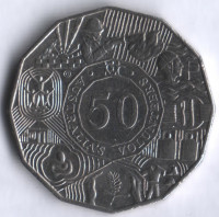 Монета 50 центов. 2003 год, Австралия. Австралийские волонтёры.