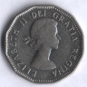 Монета 5 центов. 1961 год, Канада.