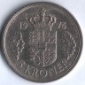 Монета 5 крон. 1976 год, Дания. S;B.