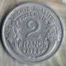 Монета 2 франка. 1945(B) год, Франция.