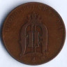 Монета 2 эре. 1885 год, Швеция.