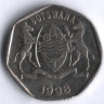 Монета 25 тхебе. 1998 год, Ботсвана.