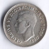 Монета 3 пенса. 1949(m) год, Австралия.