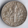 Монета 10 центов. 1964 год, США.