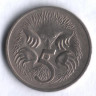 Монета 5 центов. 1975 год, Австралия.