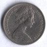 Монета 5 центов. 1975 год, Австралия.