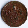 Монета 1/20 кирша. 1906 год, Египет.