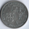 Монета 200 эскудо. 1997 год, Португалия. 400 лет со дня смерти Хосе де Анчьета.