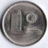 Монета 50 сен. 1982 год, Малайзия.