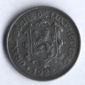 Монета 25 сантимов. 1922 год, Люксембург.
