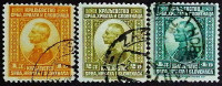 Набор почтовых марок (3 шт.). "Король Петр I". 1921 год, Королевство сербов, хорватов и словенцев.
