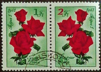 Набор почтовых марок (2 шт.). "День трудящихся". 1961 год, Венгрия.