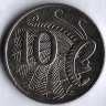 Монета 10 центов. 2020 год, Австралия.