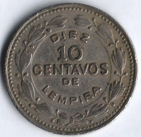 Монета 10 сентаво. 1980 год, Гондурас.