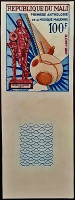 Марка почтовая. "Первая антология музыки Мали". 1972 год, Мали.