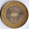 Монета 1000 песо. 2014 год, Колумбия.