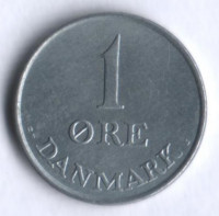Монета 1 эре. 1971 год, Дания. C;S.