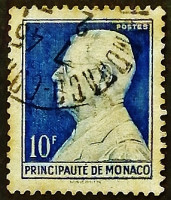 Почтовая марка. "Принц Луи II". 1946 год, Монако.