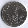 Монета 5 центов. 2005 год, Багамские острова.