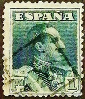 Почтовая марка. "Король Альфонсо XIII". 1924 год, Испания.